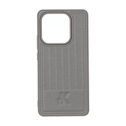 قاب NK چرمی Line Case مدل Xiaomi Redmi Note 14 4G - خاکستری