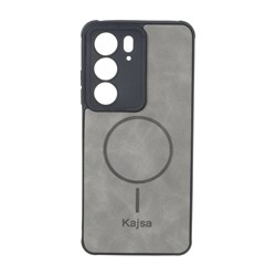 قاب جیر Kajsa طرح مگ سیف MNC مدل Realme C75 - طوسی