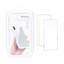قاب Joyroom دور بامپر پشت شیشه ای Apple iPhone X / iPhone XS - سفید (پک دار)