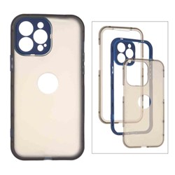 قاب 360 درجه پشت مات Apple iPhone 13 Pro Max - سرمه ای