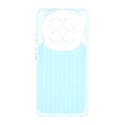 قاب مستطیلی Stripe لنز شفاف Xiaomi Redmi Note 15 - آبی