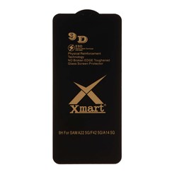 محافظ صفحه نمایش شیشه ای Full Cover XMART 9D-ESD مدل Samsung A14 / M14 / F14 / A22 5G (بدون پک)