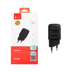 شارژر دیواری 20 وات فست و PD تک پورت  Type-C ProOne مدل PWC570 - مشکی (مناسب ایفون)