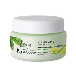 لوسیون آبرسان صورت تی تری و لیمو مدل Love Nature اوریفلیم 50 میلی لیتری