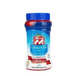 نمک خوراکی تصفیه شده ید دار برتر 500 گرمی