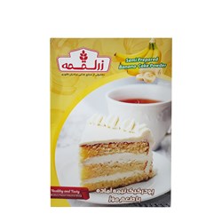 پودر کیک نیمه آماده با طعم موز  زر لقمه 500 گرمی