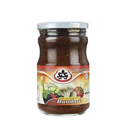 ترشی بندری با رب گوجه فرنگی یک و یک 630 گرمی