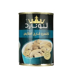 کنسرو قارچ اسلایس لئونارد 420 گرمی