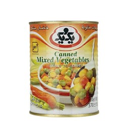کنسرو سبزیجات مخلوط یک و یک 380 گرمی
