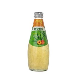 نوشیدنی آلوئه ورا گرینو با طعم هلو شیرین شده با عسل 300 میلی لیتری