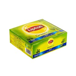 چای سبز کیسه ای لیپتون با طعم لیمو 100 عددی