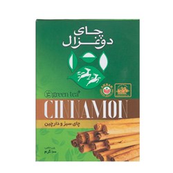 چای سبز و دارچین دو غزال 100 گرمی