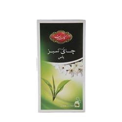چای سبز کیسه ای با طعم یاس گلستان 25 عددی