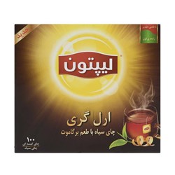 چای کیسه ای لیپتون مدل ارل گری 100 عددی