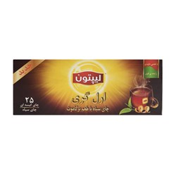 چای کیسه ای لیپتون مدل ارل گری 25 عددی