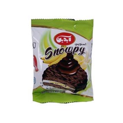 بیسکویت مغزدار با روکش کاکائویی و مربای موز آیدین 25 گرمی