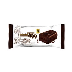 کیک دولایه باباتک اسفنجی کاکائویی با مغزی کرم کاکائو بابانا 95 گرمی