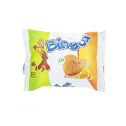 کیک قلبی پرتقالی بینگو 30 گرمی