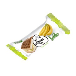 کیک اسفنجی لایه ای کرمدار موزی طغرا 40 گرمی