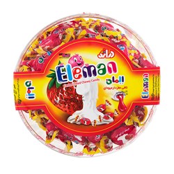 تافی خامه توت فرنگی دراژه مدل المان 1000 گرمی