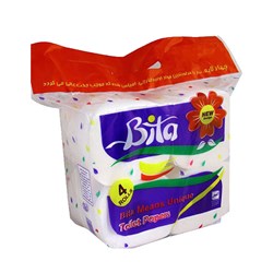 دستمال توالت چهار قلو گلدار بی تا