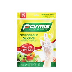 دستکش یکبار مصرف پرمیس 100 عددی
