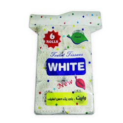 دستمال توالت وایت 6 عددی