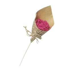 شاخه گل کاغذی گلبهی مات