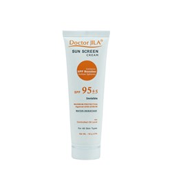 کرم ضد آفتاب بی رنگ SPF95 دکتر ژیلا 50 گرمی