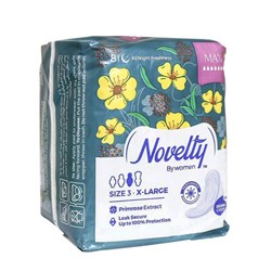 نوار بهداشتی مشبک ضخیم با احساس پنبه ای مخصوص شب ناولتی سایز 3 بسته 8 عددی