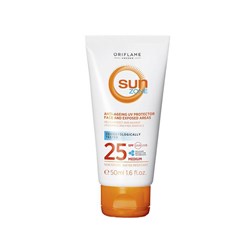 کرم SPF25  سان زون ضد آفتاب و ضد پیری اوریفلیم  50 میلی لیتری