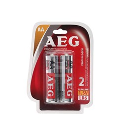 باتری قلمی AEG مدل  ALKALINE بسته دو عددی