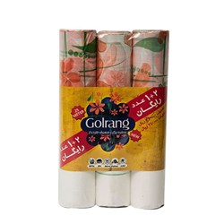 پک سه عددی سفره یکبار مصرف گلرنگ 25 متری
