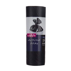 کیسه زباله پرفراژدار مشکی بزرگ دارکوب 16 برگی