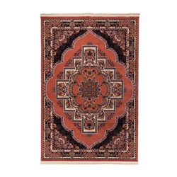 گبه ماشینی دنیای فرش کد 546G زمینه گلبهی