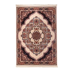 گبه ماشینی دنیای فرش کد 546K زمینه کرم