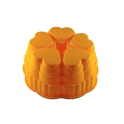 قالب ژله پلاستیکی طرح قلب شیفون دار کد 5126