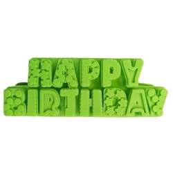 قالب کیک و ژله سیلیکونی طرح Happy Birthday کد 1120