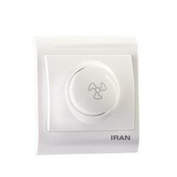 کلید دیمـر فن ایران الکتریک مدل 2009 سفید