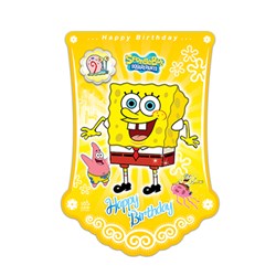 ریسه پرچمی تم تولد سورساتان طرح باب اسفنجی مدل Spong Bob
