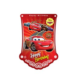 ریسه پرچمی تم تولد سور ساتان طرح ماشین مدل Cars