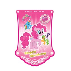 ریسه پرچمی تم تولد سور ساتان طرح پونی مدل My Little Pony