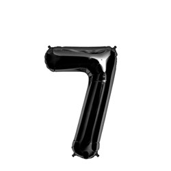 بادکنک فویلی عدد 7 مشکی 32 اینچی