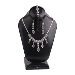 نیم ست نقره زنانه مدل تراش کد M100
