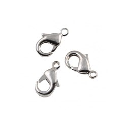 قفل استیل رنگ ثابت نقره ای سایز کوچک کد 009
